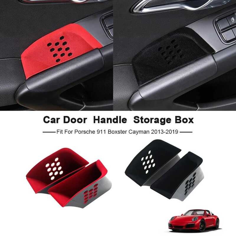 Stowing Ti ABS + Flocking Fit สําหรับ Porsche 911 Boxster Cayman 2013-2019 รถที่เท้าแขนประตู Handle 