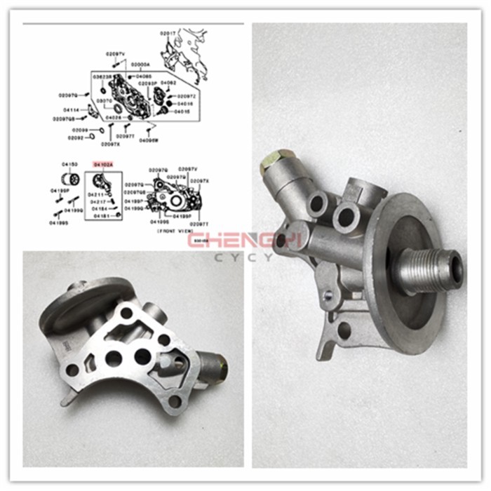 4G64 Filter Base Oil Grid Base For Pajero Montero KG5W P23W V11W V31W MD189888
