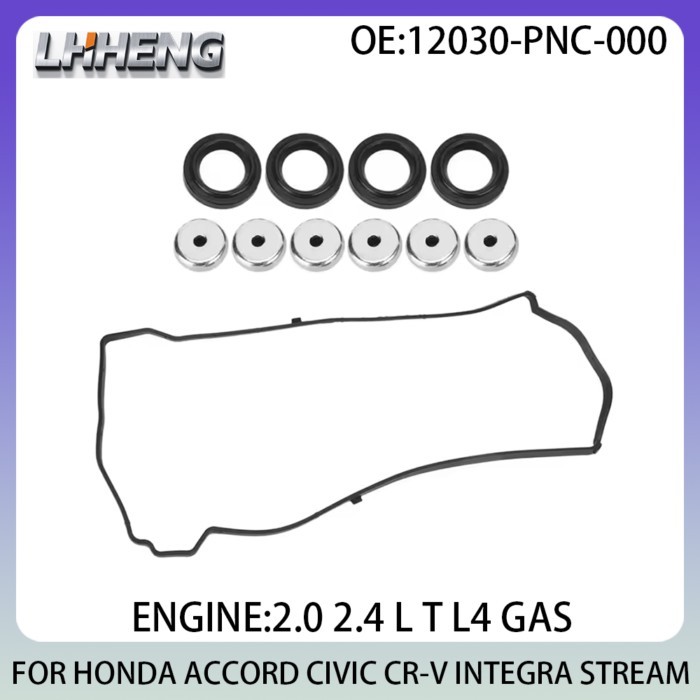 Engine Valve Cover Gasket For HONDA ACCORD CIVIC CR-V INTEGRA 2.0L 2.4L 2.0 2.4 L T L4 01-12 K20A6