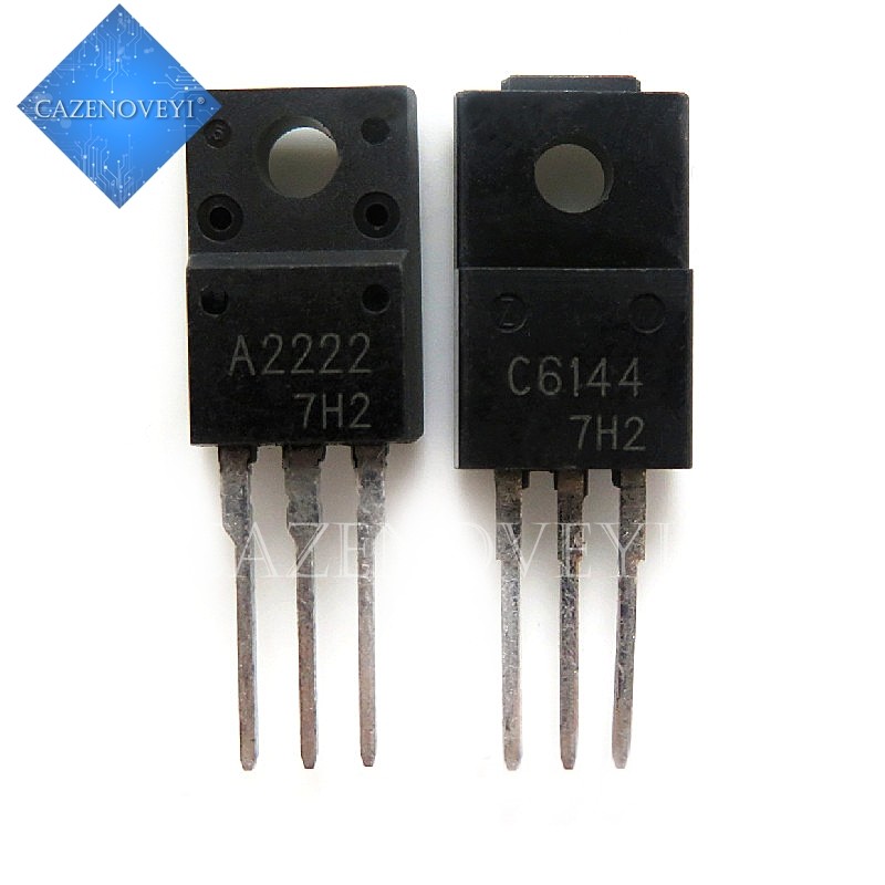 2 ชิ้น 2SA2222 2SC6144 TO220F 1 ชิ้น A22 + 1 ชิ้น C6144 TO220 ในสต็อก