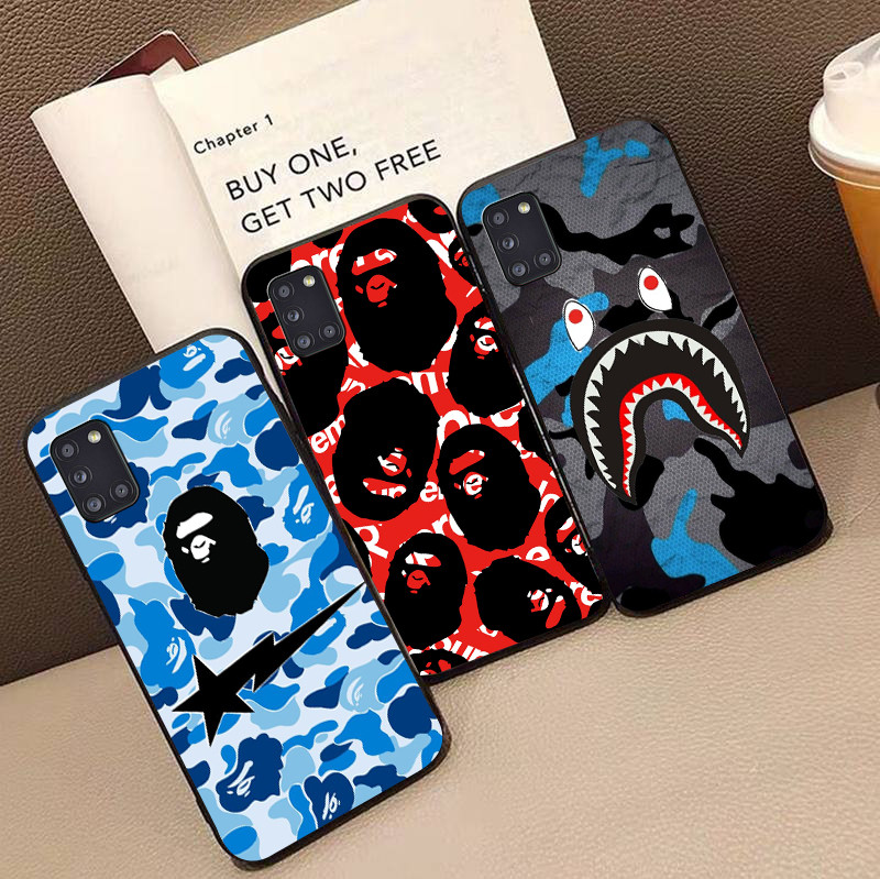 SAMSUNG สําหรับSamsung A51 A91 A71 A41 A31 M40S M31 M30S M51 S10 Lite SX3 bapeโทรศัพท์มือถือป้องกันก