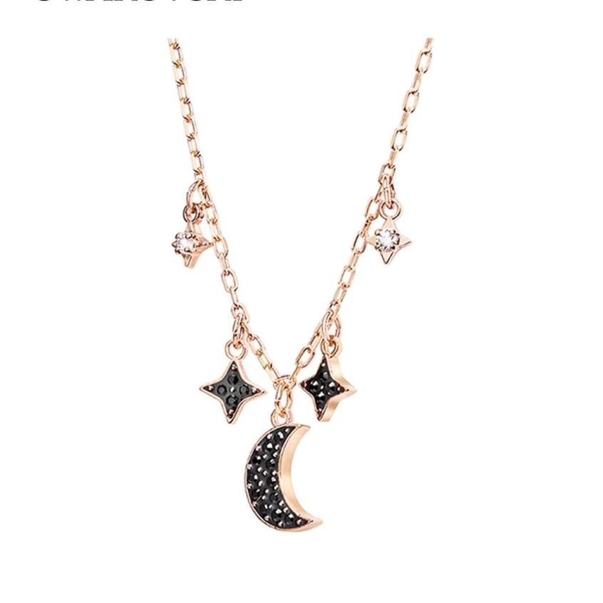 ♞,♘ของแท้100% Swarovsk Symbolica Star Moon Necklace ส้อยคอแฟชั่น สร้อยคอพร้อมจี้ สร้อยคอผู้หญิง MHD