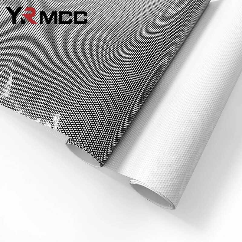 C One Way Perforated Film Headlight Tint Perforated Black Vinyl Film Sticker Privacy Window Film Se