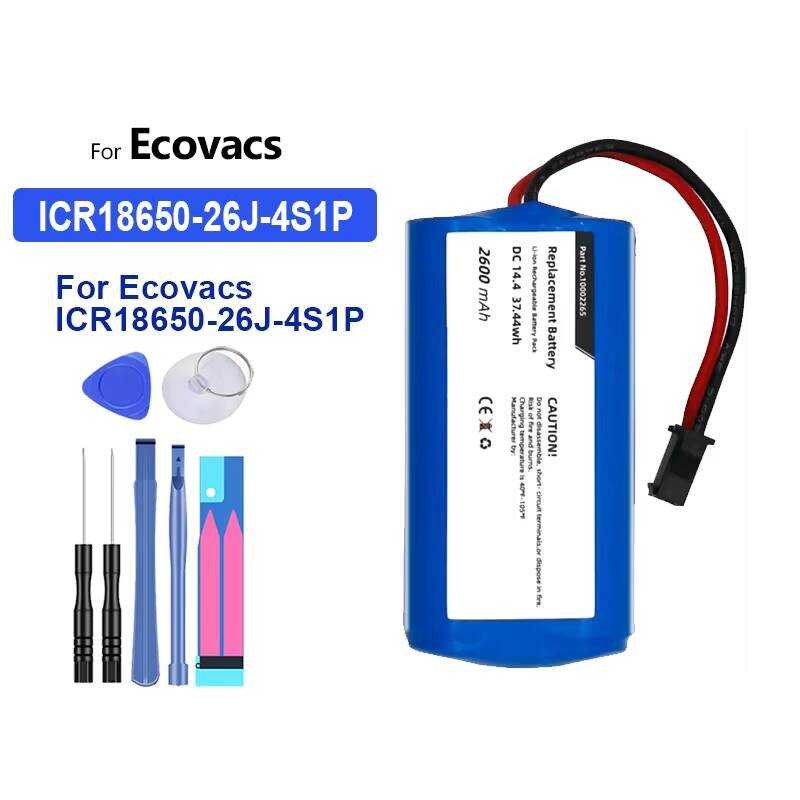 Battery ICR18650-26J-4S1P 2800mAh For Ecovacs Deebot CEN540/546/550/640/663/665