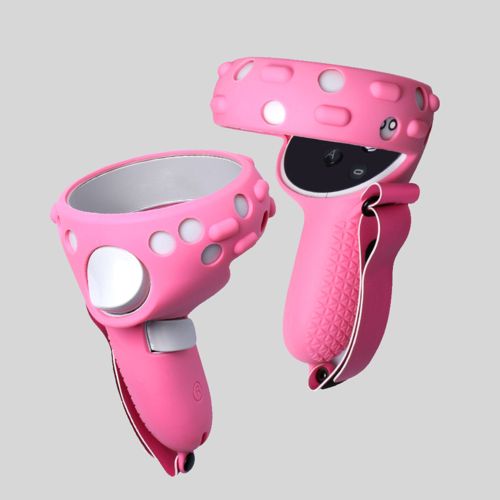 จัดส่ง 24 ชั่วโมง เหมาะสําหรับ oculus quest 2 Head-Wearing VR Accessories (ชุดสีชมพู)