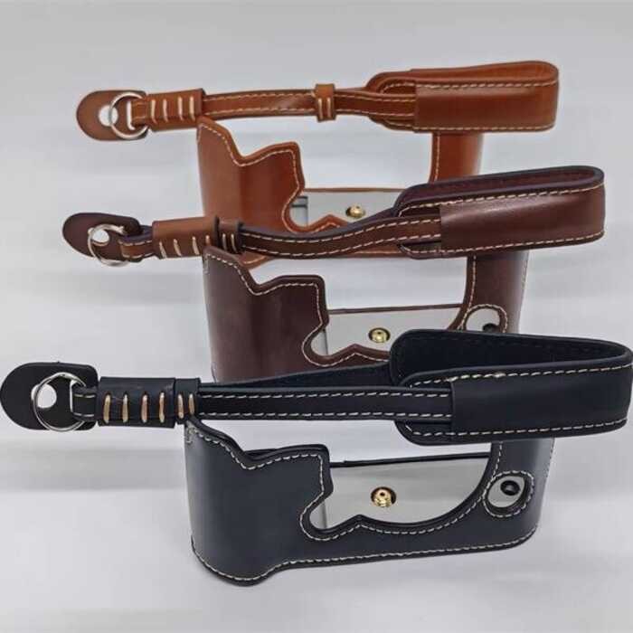 เหมาะสําหรับ Fuji XT50 เคสหนังฐานกล้อง Fuji xt50 ครึ่งเคสเคสป้องกัน