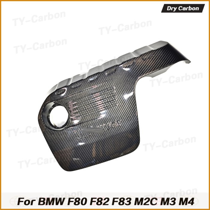 Engine Cover For BMW 2014-2020 F87 M2C F80 M3 F82 F83 M4 Real Dry Carbon Fiber Inner Engine Bonnet
