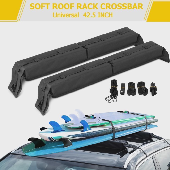 Universal Car Roof Soft Rack Pads for Kayak/Sup/Paddleboard/Canoe/Snowboard/Windsurfing Car Surfboa