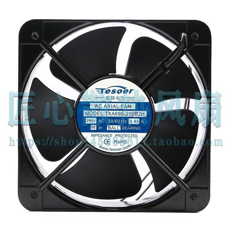 TXA60S-2B2H AC 230V 0.45A 65W 2x2x60mm พัดลมตู้