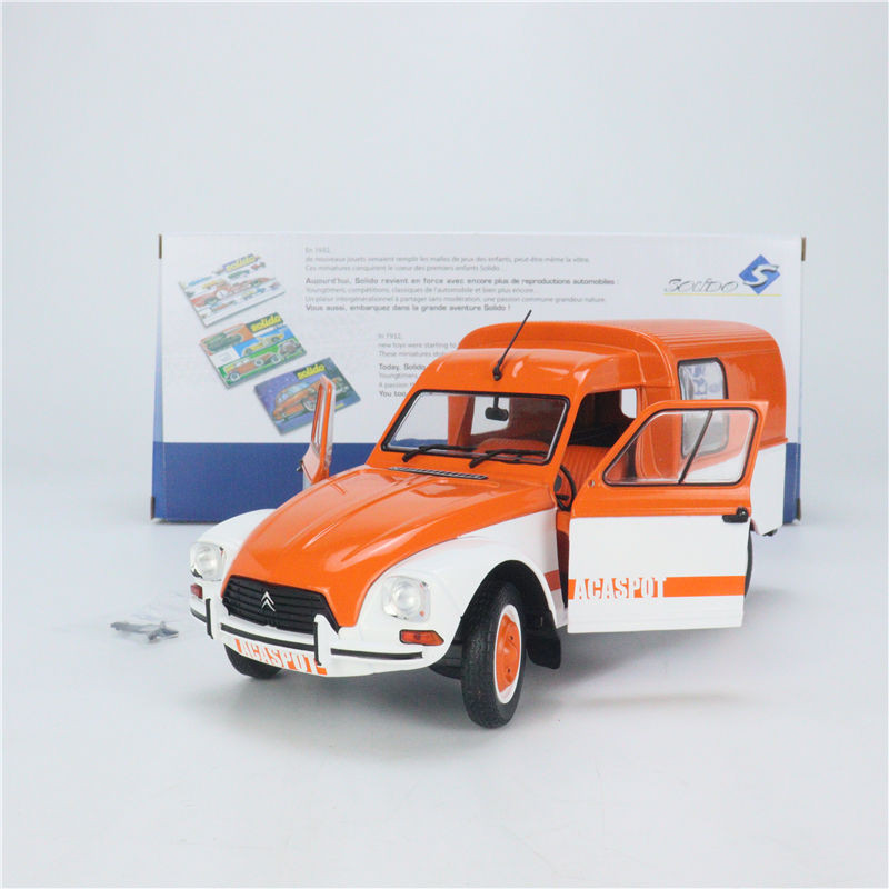รถ Solido Solido รุ่น 1: 18 Citroen Acadiane Classic 1984 โลหะผสมเปิดคู่