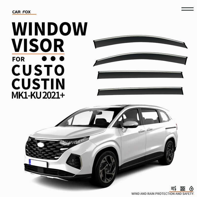 เหมาะสําหรับ Hyundai Custin Window visor CUSTO Custin Window visor