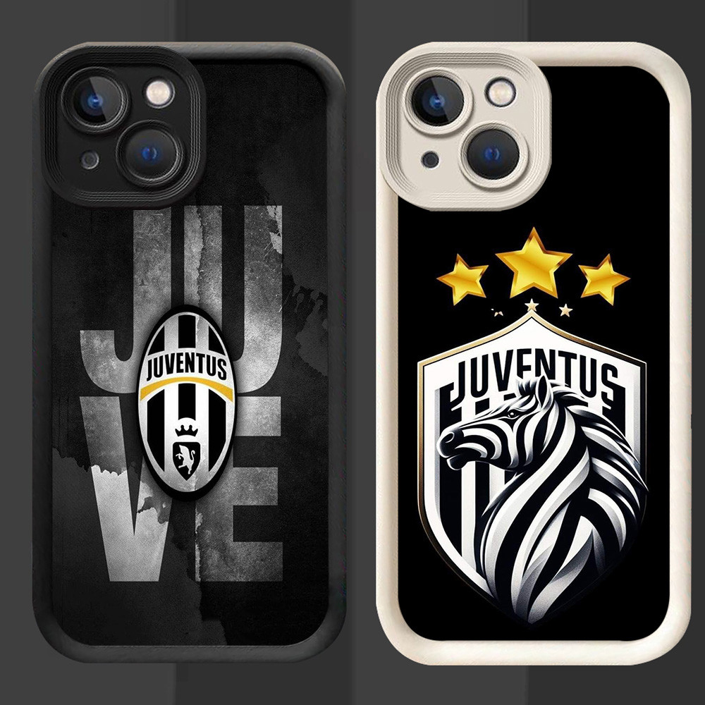 R8 J-JuventusFC Casing สําหรับ Tecno Spark GO1S 30C Camon 40 GO1 12 GO2 GO 2024 2023 สีดําและสีขาว