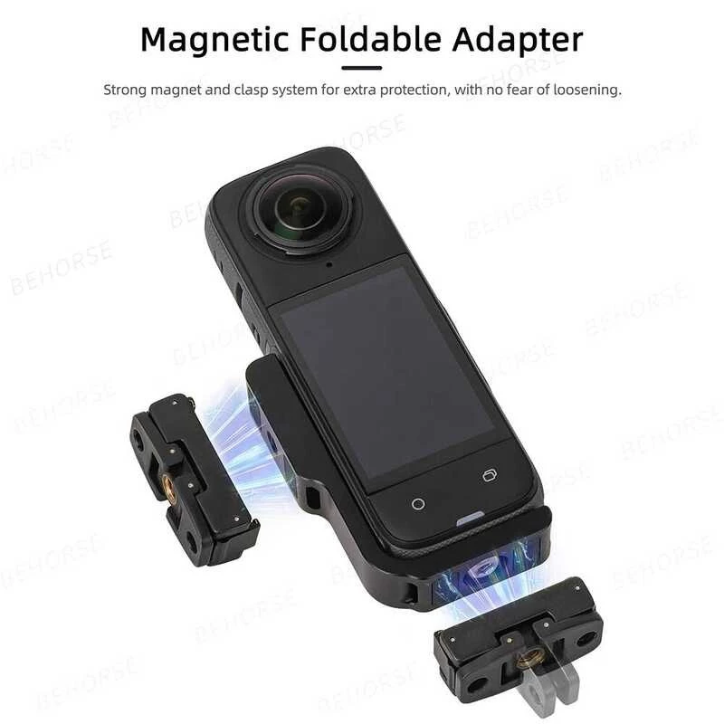ขายึดรูปตัว L สำหรับ Insta360 X5/X4 พร้อมอะแดปเตอร์แม่เหล็ก