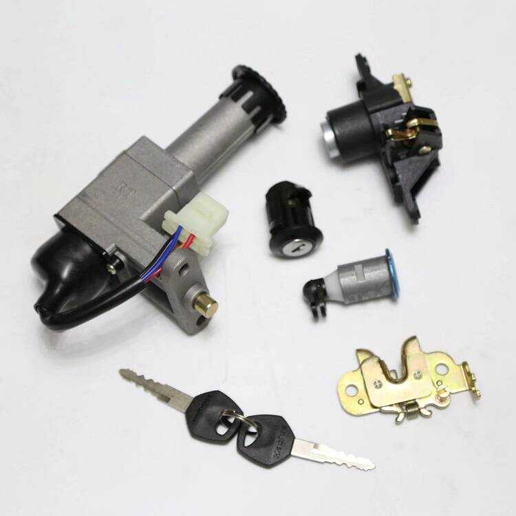 เหมาะสําหรับรถจักรยานยนต์ Yuzhi HJ125T-10/10A/10C/10F ชุดล็อคสวิตช์จุดระเบิดล็อคประตูไฟฟ้า