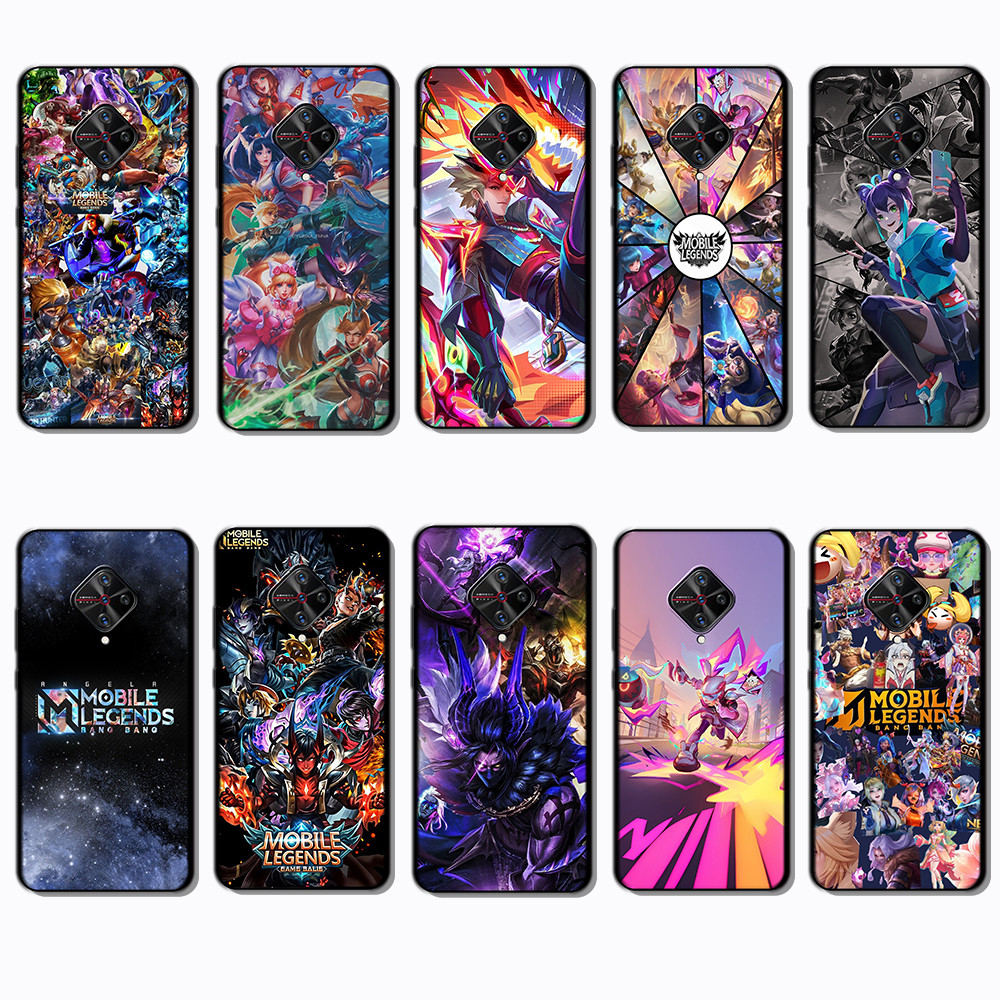 เคสโทรศัพท์สีดําแบบนุ่มสําหรับ Vivo S1 Pro x50 lite Y9S MLBB Cover
