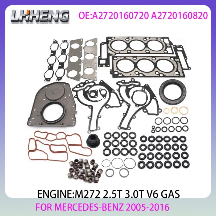 M272 Engine gasket kit For MERCEDES-BENZ W203 S203 W211 S211 W251 R230 V639 R171 2.5L 3.0L 2.5 3.0