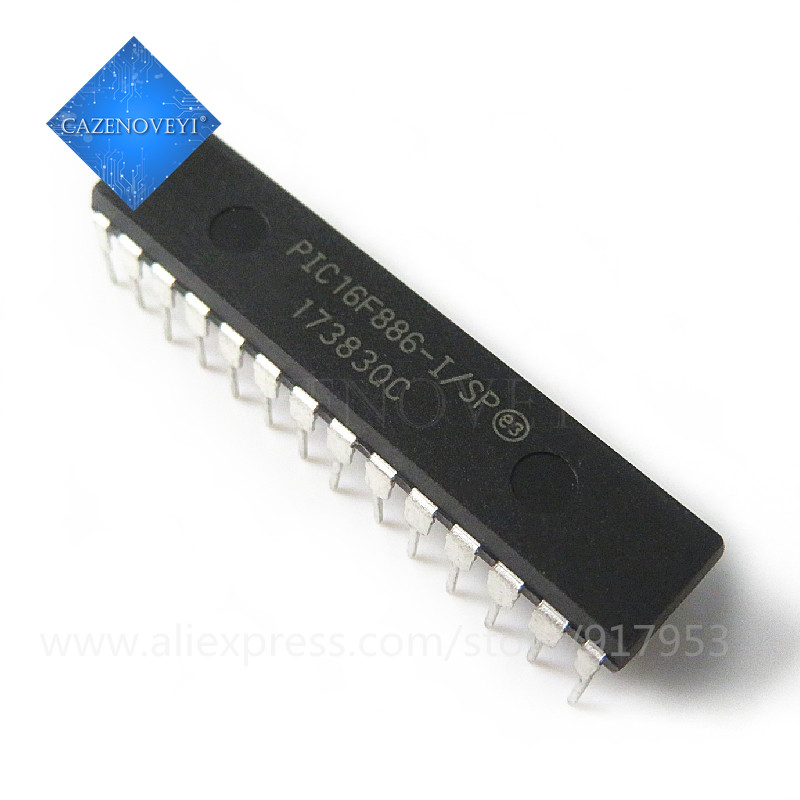 10 ชิ้น PIC16F886-I/SP PIC16F886ISP PIC16F886 16F886-I/SP DIP-28 IC