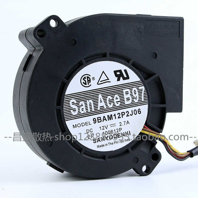 Original SANYO SANYO 12V 2.7A 9733 พัดลมแรงเหวี่ยงเทอร์โบ 9BAM12P2J06 เครื่องเป่าลม wangg2