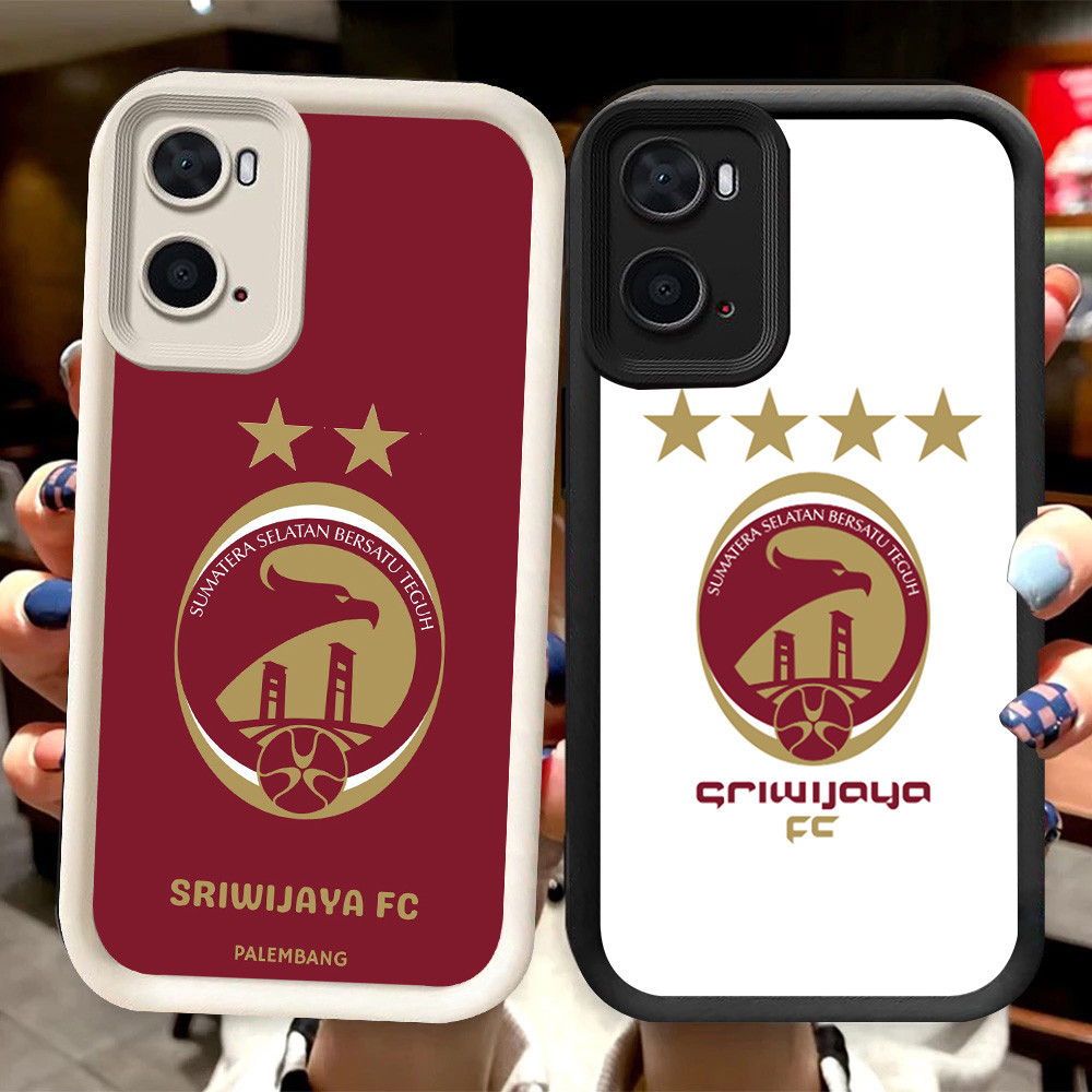 R9 FC-Sriwijayas Casing สําหรับ Realme A77 A77s A96 Realme C33 9i สีดําและสีขาว