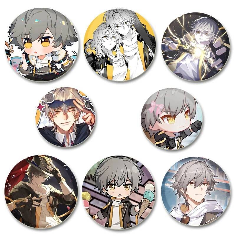 เข็มกลัดanime Star Rail Caelus สำหรับเสื้อผ้าและกระเป๋าเป้ Honkai