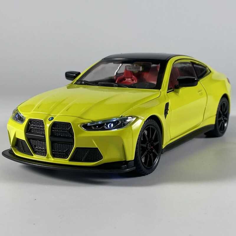 C C 1:24 M4 High Performance Sports Coupe Alloy Diecast Model Car Miniature Cars For Children Birth