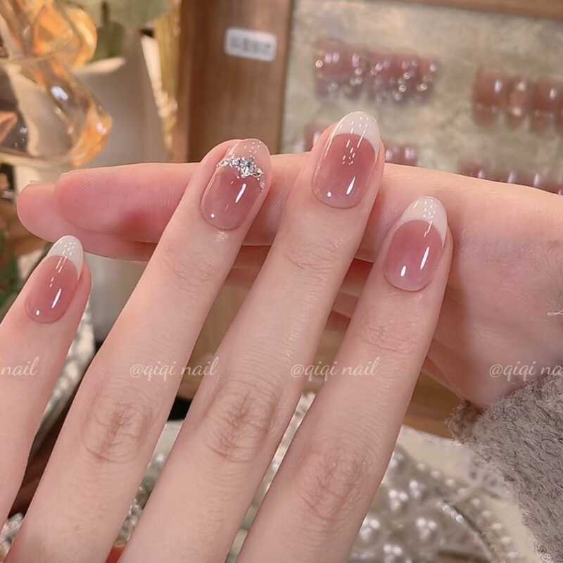 [White France] Qiqi Spring Summer รูปแบบใหม่ Gentle Daughter Slip-On French Handmade Wearing Armor 7