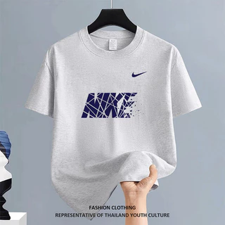 1034 สีดําแขนสั้น ผู้ชาย FASHION OVERSIZE สตรีทแฟชั่น CASUAL COOL คอกลม สีขาว-ดำ เสื้อยืดผู้ชาย ลายการ์ตูน t-shirt