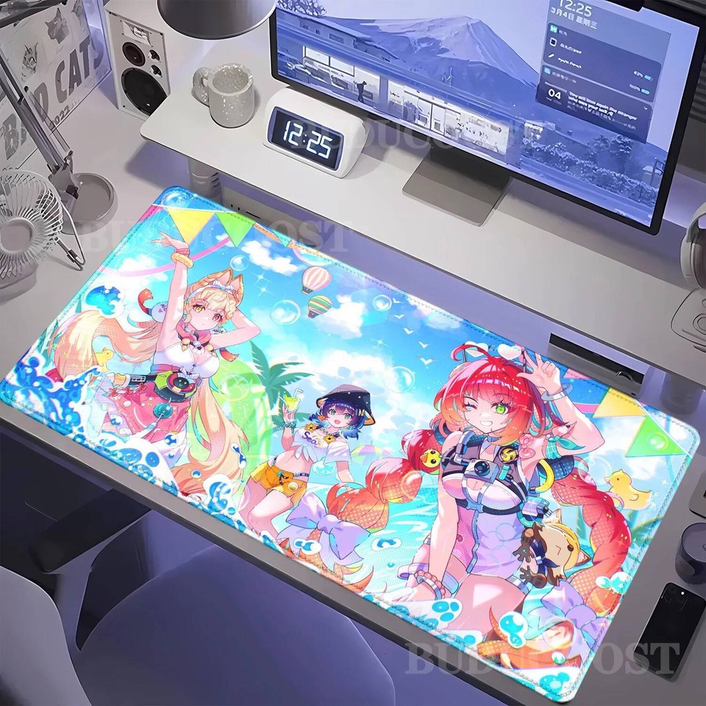 Alice Thymefield kawaii Mousepad Zenless Zone Zero ZZZ คอมพิวเตอร์ล็อคขอบแผ่นรองเมาส์คีย์บอร์ดขนาดให