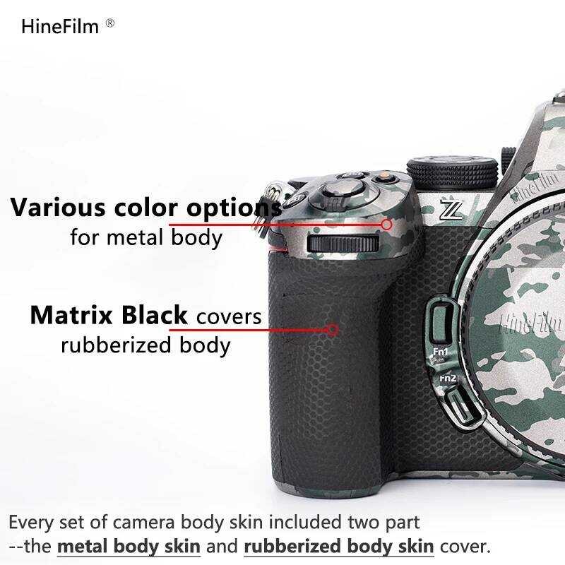 ▥ ผิวที่กําหนดเองสําหรับ Z5ii สติกเกอร์กล้อง กล้องรูปลอกผิวสําหรับ Nikon Z5 Mark II กล้อง Z52 W
