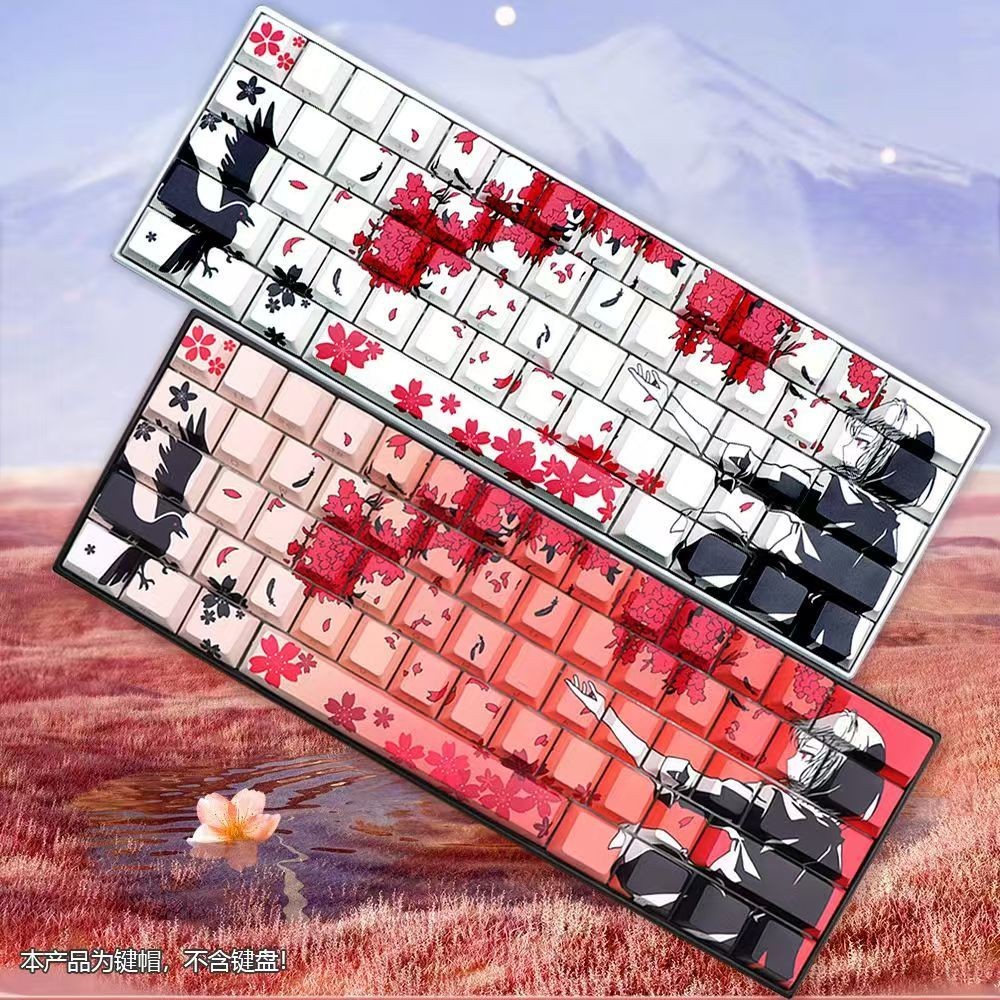 Atk68 ด้านข้างแกะสลัก Keycap PBT Light-ส่งเดิมห้าด้านระเหิดความงาม/Gashi Fire68/Wouling Keycap