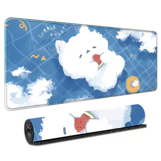 แผ่นรองเมาส์การ์ตูนน่ารัก 300x800x3 มม. 7 ลายน่ารัก แผ่นรองโต๊ะขนาดใหญ่พิเศษ สำนักงานและเกม