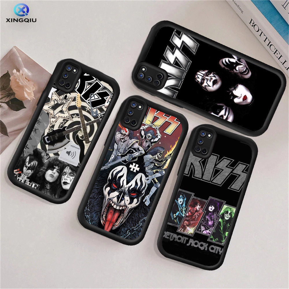 แฟชั่น Rock Band KISS HpปลอกชุบใสสําหรับRealme Reno A77s A96 F21S 9i A76 7 A3 A57s 8Z F21 A3X C31 A3