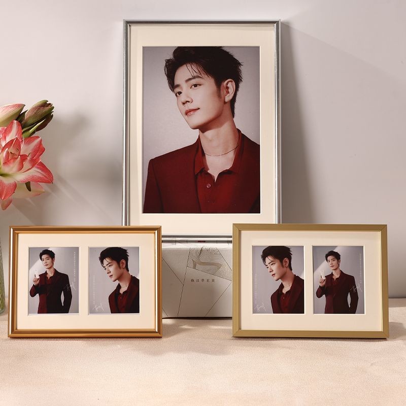 Xiao Zhan Taiwan Card Small Card Frame Display Photo Frame Celebrity Idol Table Card Small Card Coll