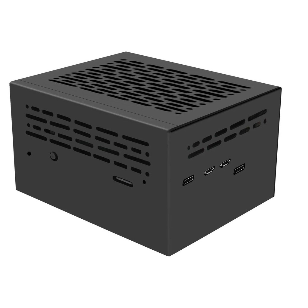 Geekworm X1206-C1 เคสโลหะสําหรับ Raspberry Pi 5 & X1206 21700 แบตเตอรี่ UPS Board