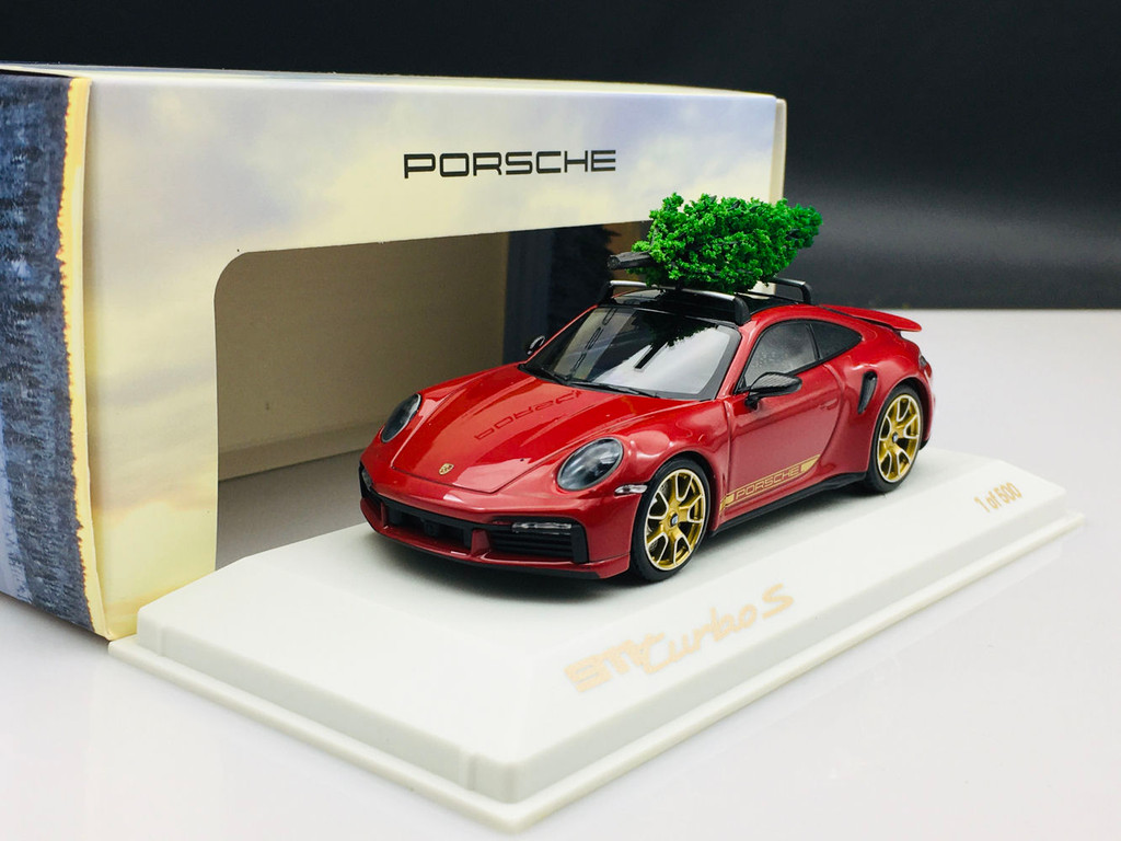 MIINICHAMPS Mini Cut 1/43 911 TURBO S เวอร์ชันคริสต์มาสเหมาะสําหรับ Porsche