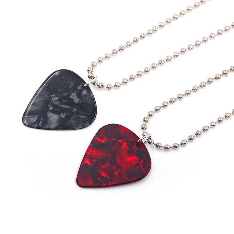 Heart Ruby Eddie Munson Strange Horror Things Guitar Pick Pendant Necklace