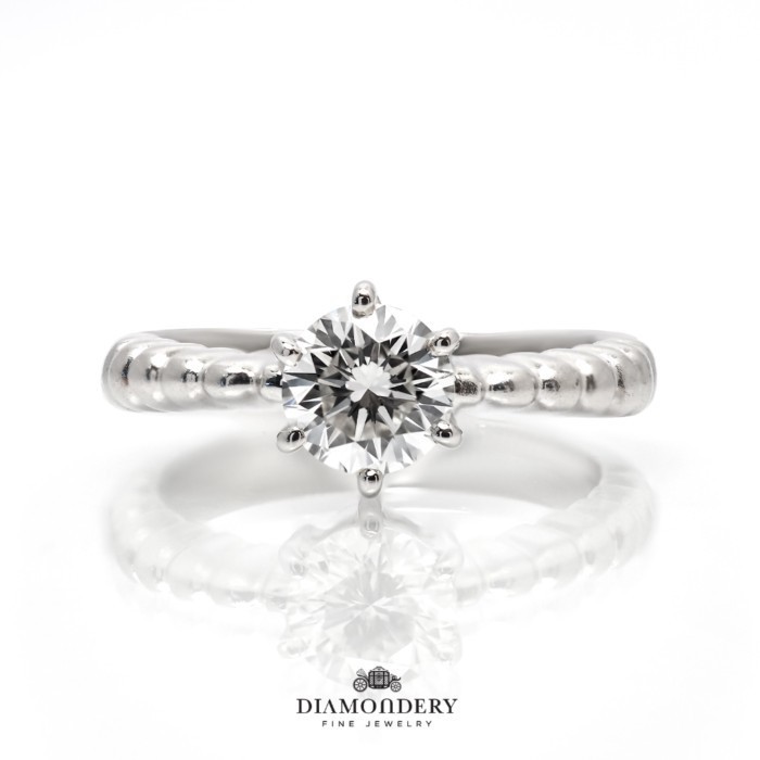 แหวนเพชร Solitaire Wedding Ring
