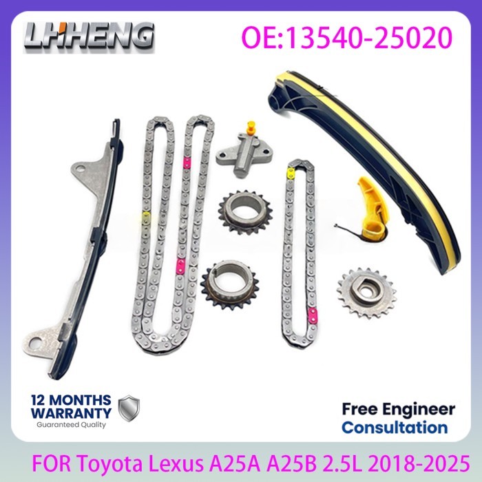Engine Timing Chain Kit OEM 13540-25020 For Toyota Camry RAV4 Avalon Lexus ES A25A A25B 2.5L 2.5 L