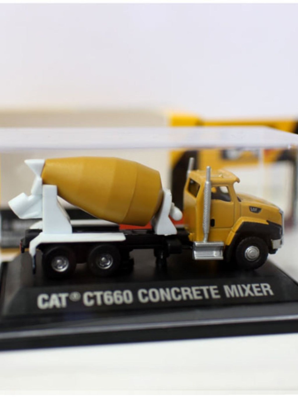 Carter Engineering Truck 1/160 MINI CAT CT660 Cement Mixer Truck Alloy จําลองฉากตกแต่ง