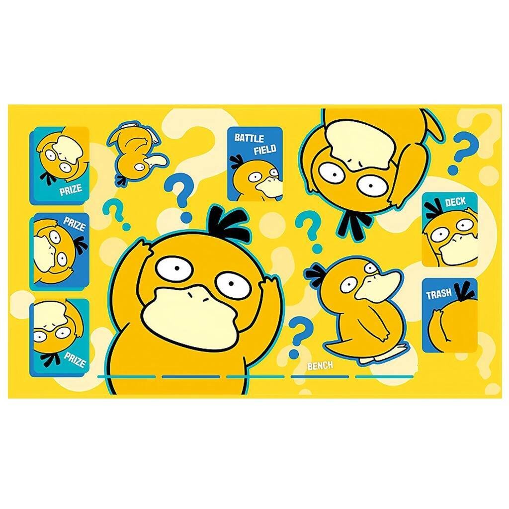 600x350x2 มม.Diy Psyduck PTCGยางPlay Mat Self Made Pokemon Battle Card MatอะนิเมะเกมBattle Mat