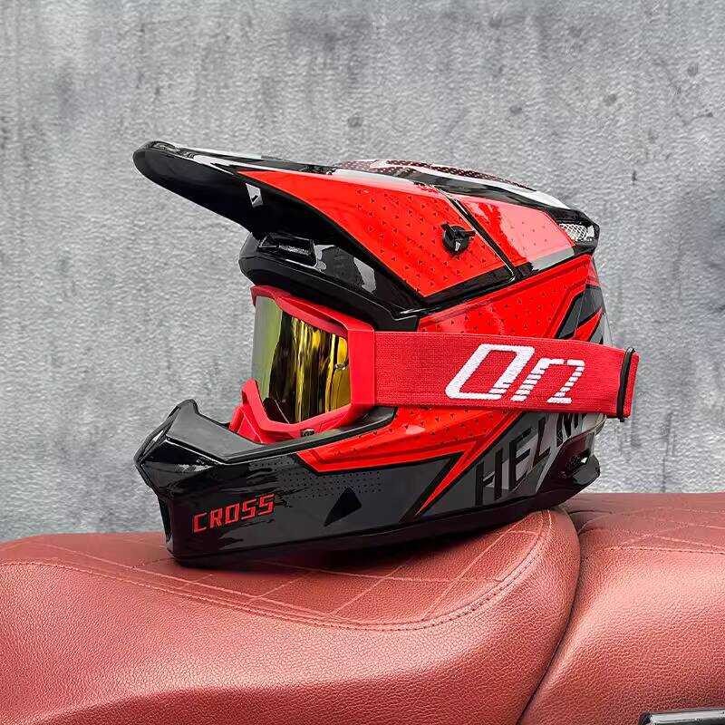 ORZ มาตรฐานแห่งชาติ 3C รถจักรยานยนต์หมวกกันน็อคออฟโรดหมวกกันน็อคภูเขาความเร็วลงหมวกกันน็อคจักรยานในร