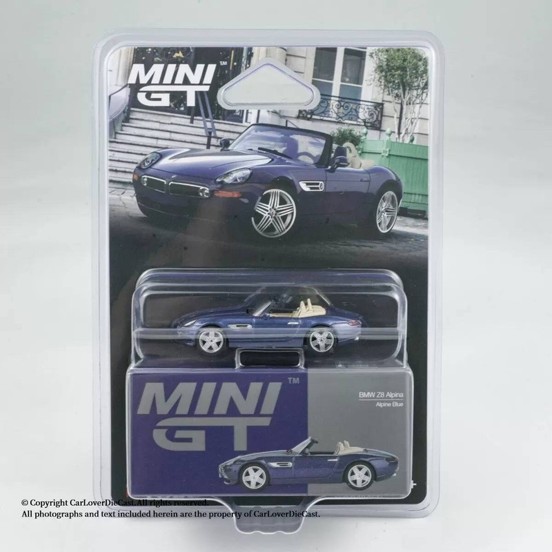 MINIGT 1: 64 #1082 โมเดลรถ BMW BMW Z8 Blue Alloy
