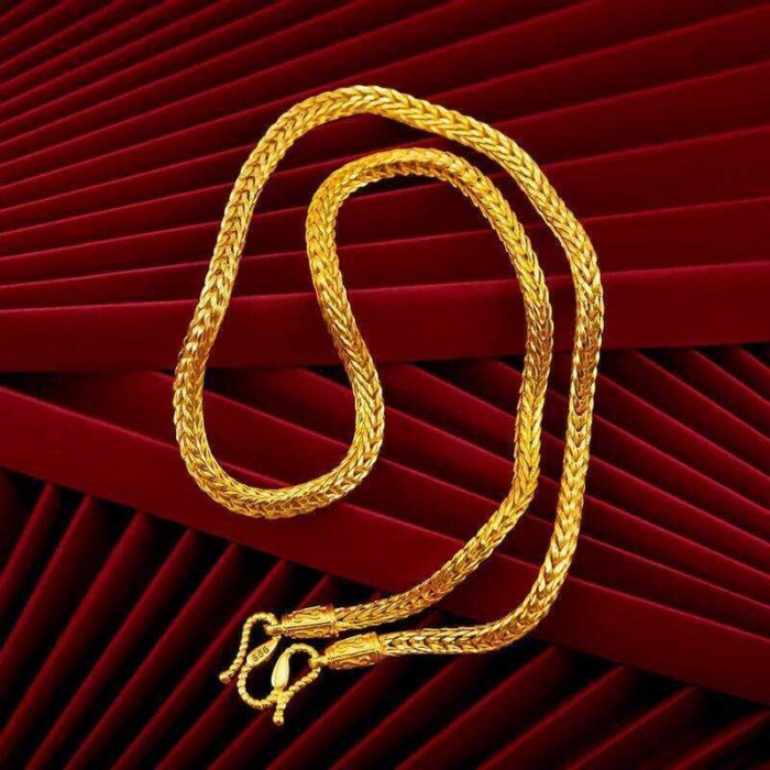 Luxury 24K 9999 Pure Gold real gold Men's Dragon Necklace Pendant Bamboo Cloth Dragon Necklace 7