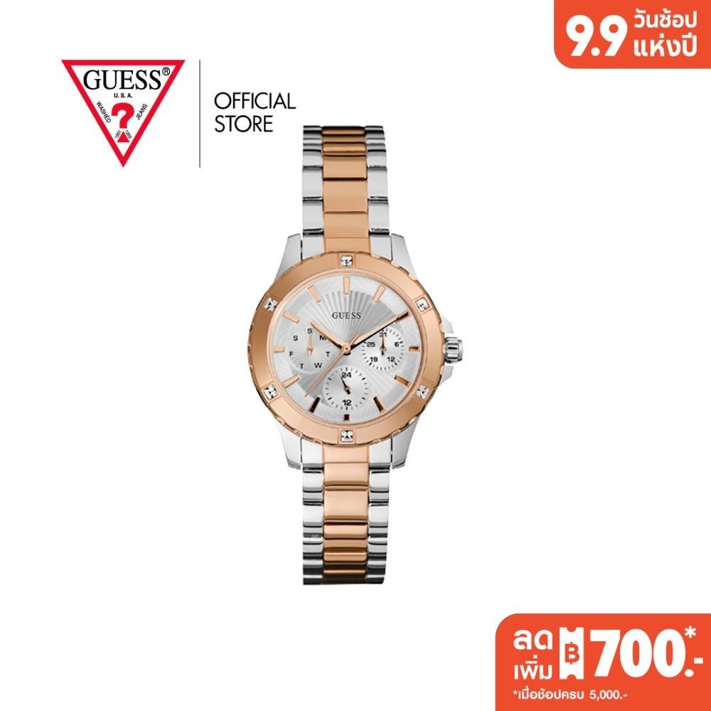 ♞,♘GUESS นาฬิกาข้อมือผู้หญิง รุ่น MIST W0443L4 สีโรสโกลด์ UHD
