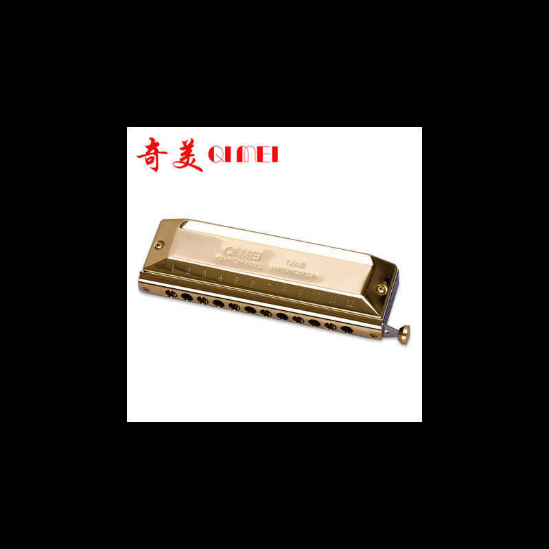 12 หลุม 48-Tone รอบปากเป่า Golden Tone Chromatic Harmonica/Chimei Chromatic Harmonica/Chimei Harmoni