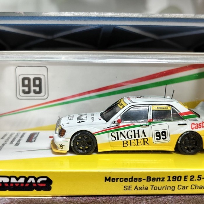 TW Alloy 1: 64 Mercedes-Benz 190E 1/64 โมเดลรถโลหะผสมจําลองโมเดลขายดี