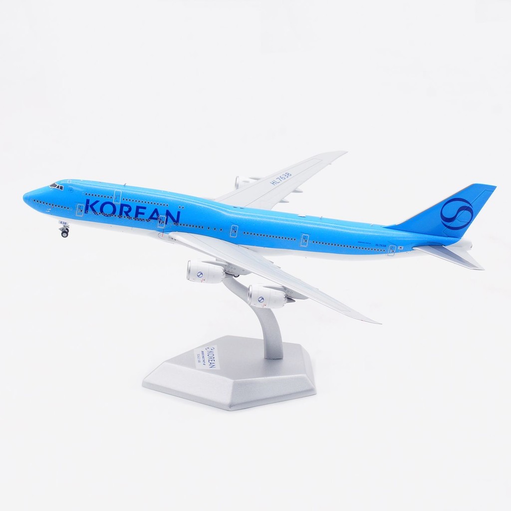 HX รุ่น 1: 400 สายการบินเกาหลีโบอิ้ง B747-8i HL7638 โมเดลเครื่องบินโลหะผสม