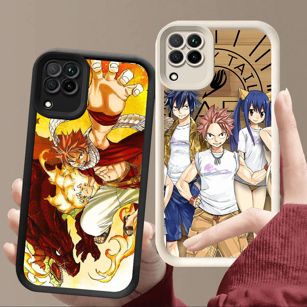 R68 Fairy Tail Casing สําหรับ Samsung A12 A22 5G สีดําและสีขาว