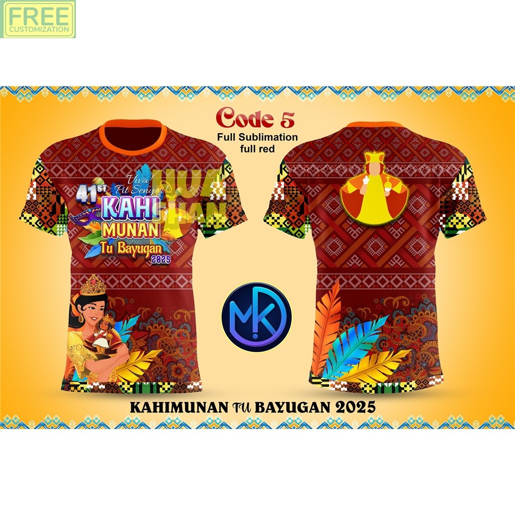 KAHIMUNAN TU BAYUGAN 2025 JERSEY DRYFIT SHIRT - FULL SUBLIMATION SHIRT สําหรับผู้ชายและผู้หญิง UNISE