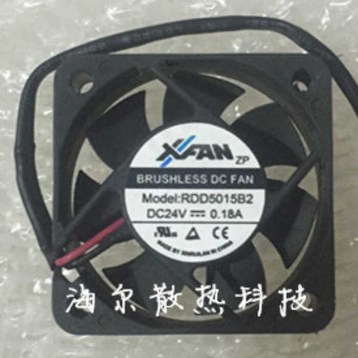 ยี่ห้อใหม่ Original Xinruilian RDD5015B2 DC24V 0.18 5015 5 ซม.พัดลมอินเวอร์เตอร์